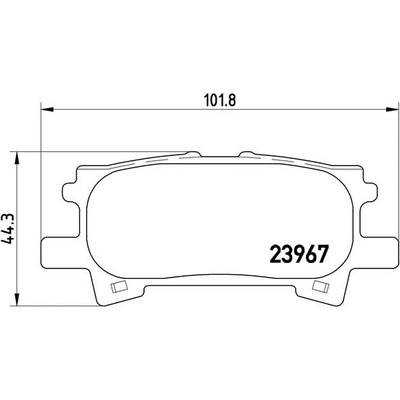 BREMBO Sada brzdových platničiek kotúčovej brzdy P83068