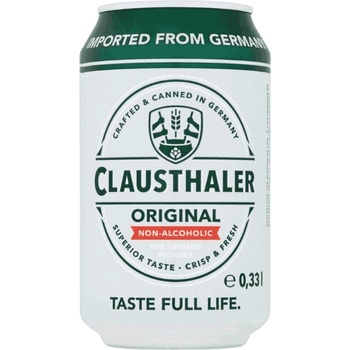 Clausthaler Classic nealko 0% 0,33 l (plech)