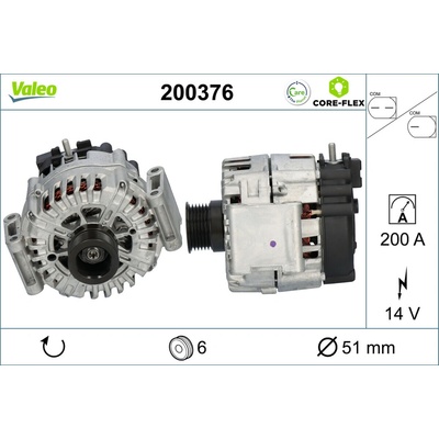 Alternátor VALEO 200376