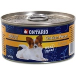 ONTARIO Консерва ONTARIO Adult за кучета, парчета пиле + нъгети, 200г