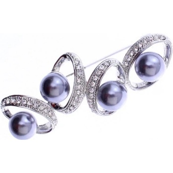 Miranda brošňa s perlami BPM08