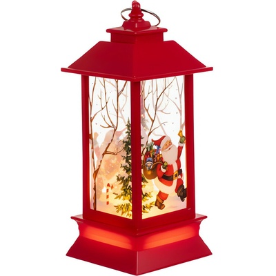 Ruhhy 26752 LED vianočný lampáš 12,5 cm, červený