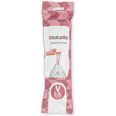 Brabantia Торба за кош Brabantia - PerfectFit, размер V, 3 l, 20 броя (650533)