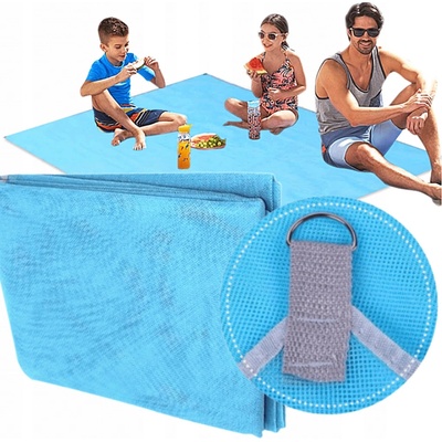 KIK Pikniková/plážová deka modrá XXL 200x200cm – Zboží Dáma