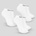 GymBeam Чорапи Ankle Socks 3Pack White XL
