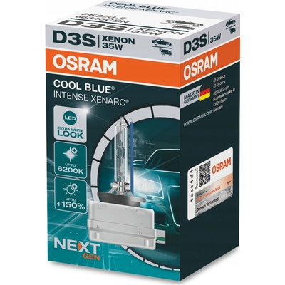 OSRAM XENARC COOL BLUE INTENSE NEXTGEN D3S +150% XENON OSRAM 66340CBN