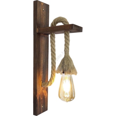 ASIR GROUP Стенно осветително тяло AHSAP 1xE27/40W/230V бор/орех (AS2956)