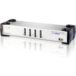 ATEN KVMP превключвател, ATEN CS1744C-AT, 4-портов, PS/2-USB, VGA Dual Display, Audio (ATEN-CS1744C-AT) - thx