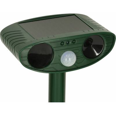 HomePro Ultrazvukový odpudzovač solárny multifunkčný zelený 4063
