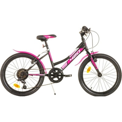 Dino Bikes Juniorské 20" růžovo černé 2024
