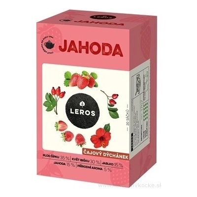 Leros ČAJOVÁ CHVILKA JAHODA 20 x 2 g