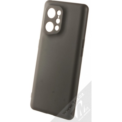 1Mcz Matt Skinny TPU ochranné silikonové Oppo Find X5 černé