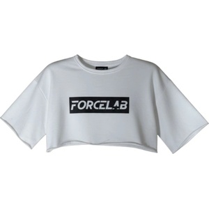 Forcelab Women Oversized Crop T-Shirt - White Един размер