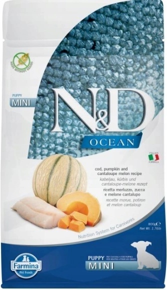 N&D Ocean Puppy Mini Grain Free Codfish & Pumpkin & Melon 7 kg od