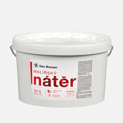 Den Braven Malířský nátěr vědro 14 +1 kg bílá