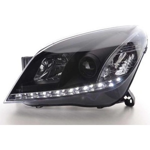  Кристални фарове за Opel Astra Н (2004-2009) - черни