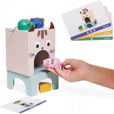 Janod vzdelávacia hra pre deti orientácia v priestore Mačka a myš Didaktik – Zboží Mobilmania