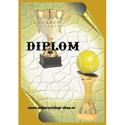VIZINGR Tenis diplom A4 č.38