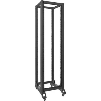 Image 1 of Lanberg Комуникационен шкаф, Lanberg open rack 42U 600x800, black (OR01-6842-B)