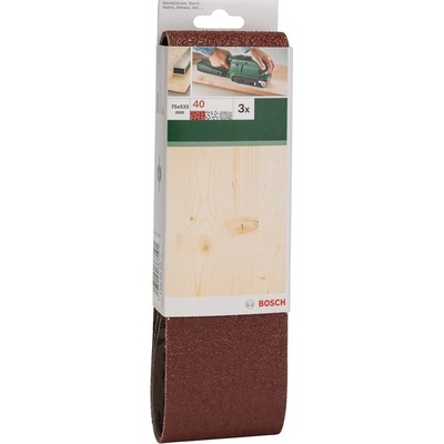 Bosch 3dílná sada brusných pásů pro pásové brusky, červená kvalita 2609256216 – Hledejceny.cz