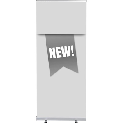 Jansen Display Set Roll-baneru Budget s vytištěným motivem, Novinka, šedý, anglicky, 870 x 2080 mm