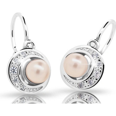 Cutie dětské stříbrné C2256 peach