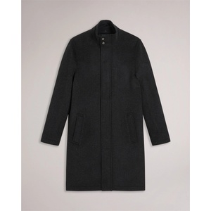 Ted Baker Men's Funnel Neck Overcoat - Grey