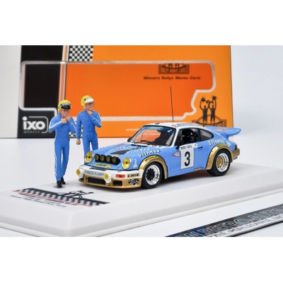 Ixo Carrera Models Porsche 911 RS 3 Rallye Monte Carlo 1978 s figurkami 1:43