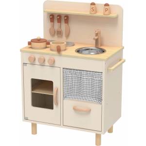 Tooky Toy Детска дървена кухня Tooky Toy - Винтидж модел, TJ548 (112532) - baby