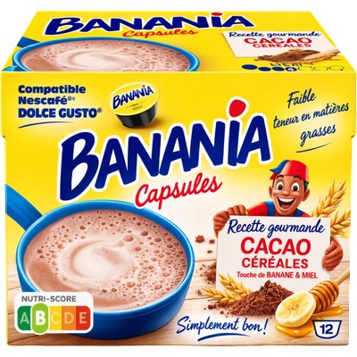 Капсули горещ шоколад Banania съвместими с Dolce Gusto, 12 капсули