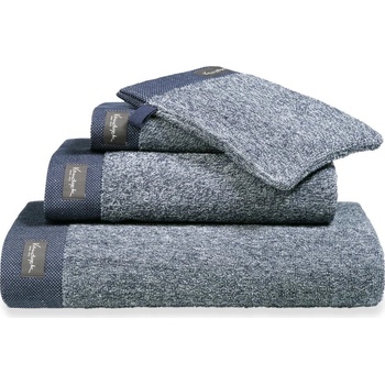 Vandyck uterák Home Mouline Blue ink 70 x 140 cm