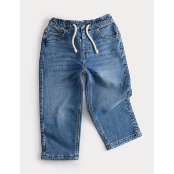 Marks & Spencer Дънки с удобен талия, прави крачоли и висок дял памук (2-8 години) Marks & Spencer тъмносиня Marks & Spencer | Sin | Момчешки | 2-3 години