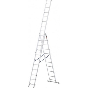 Ziel Стълба алуминиева 3x11 стъпала 150кг Multisystem 7м (3513662)