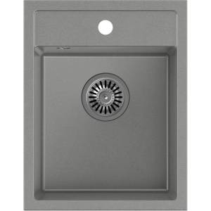 Quadron Вградена мивка Quadron Pop Johnny 90, сива, композитна, 39x50 см (HCQJ3950SZK) Мивка за вграждане