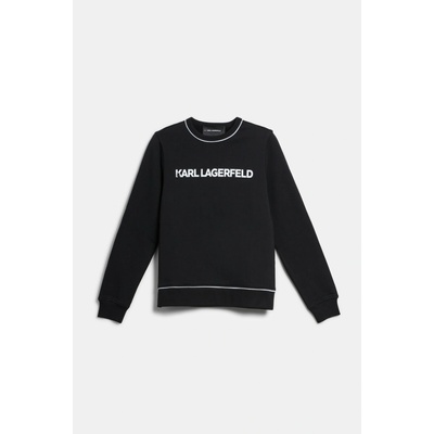 Karl Lagerfeld Logo Piping Sweatshirt Black