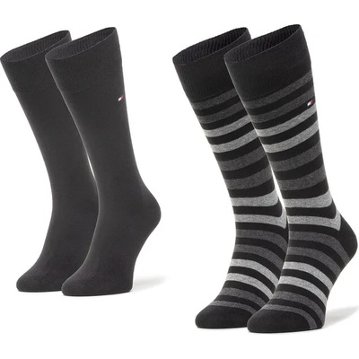 Tommy Hilfiger Комплект 2 чифта дълги чорапи мъжки Tommy Hilfiger 472001001 Черен (472001001)