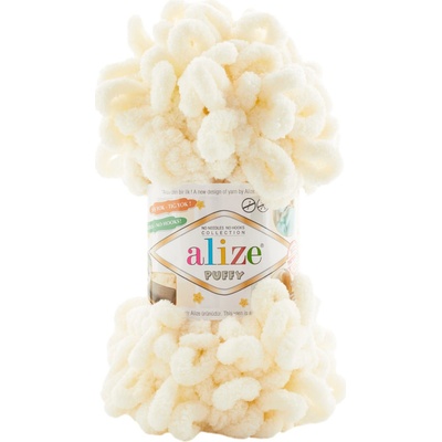 Alize Příze Puffy 01 smetanová-máslová