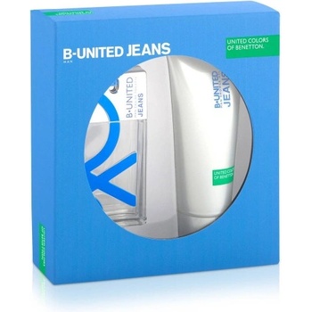 Benetton B. United Jeans комплект Eau de Toilette + Душ гел за мъже + SG 100 мл + 200 мл