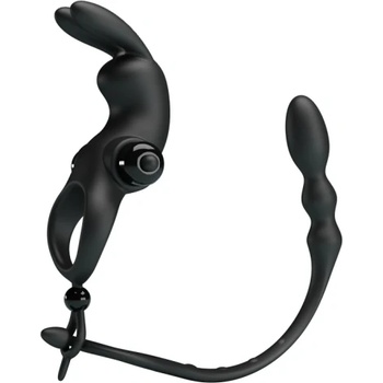 Pretty Love Вибриращ пръстен с анален плъг Vibration Sleeve V