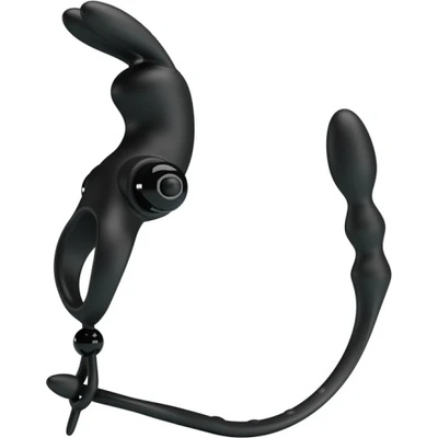 Pretty Love Вибриращ пръстен с анален плъг Vibration Sleeve V