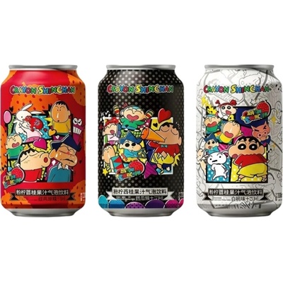 Crayon Shinchan Lemon & Lychee Juice Sparkling Drink 330 ml