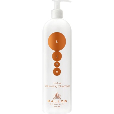 Kallos KJMN Volumizing šampón pre objem vlasov pumpa 500 ml