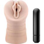 Blush Novelties M for Men Ashley - вибрираща вагина - натурален цвят