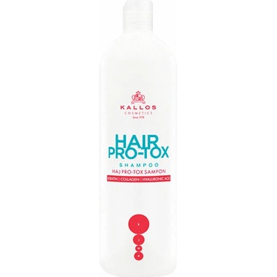 Kallos kjmn Hair Pro -Tox Shampoo šampón s keratínom kolagénom a kyselinou hyalurónovou 500 ml