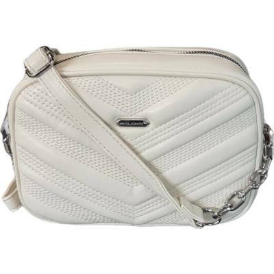 David Jones dámská crossbody kabelka 6729-2A Ivory béžová