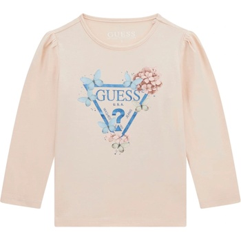 Guess Блуза с дълъг ръкав Guess - Оранжева, с апликация, 18 м (20251-K5RI08-K6YW4-G63Q-18M)