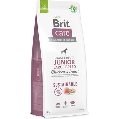 Brit Care Dog Sustainable Junior Large Breed Chicken & Insect 2 x 12 kg