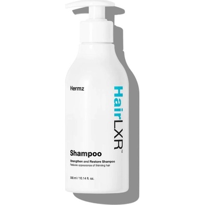 Hermz HairLXR Shampoo šampón proti lupinám, na podráždenú pokožku a proti padaniu, 300 ml