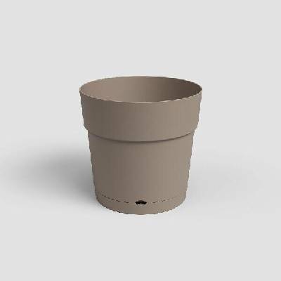 Artevasi Květináč CAPRI 20cm plast šedá matte taupe