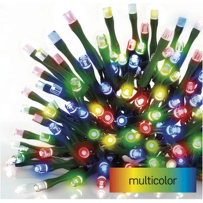 Emos 120 LED reťaz 12 m vonkajšie aj vnútorné multicolor časovač D4AM03